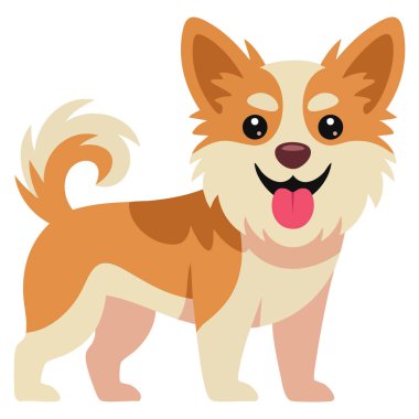 Köpek yavrusu köpek severler için köpek ikonu. Ulusal köpek bakımı, hayvan bakımı, arkadaşlık ve şirin köpek temalı yaratıcı tasarım kavramları için.