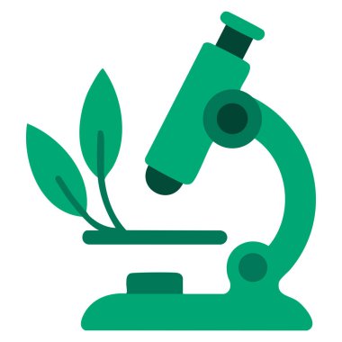 Çevresel araştırma sürdürülebilirlik analizini, yeşil teknoloji ve ekoloji temalı tasarım görsellerini temsil eden ekolojik bilim laboratuvarı test ikonu konsept vektör ilülasyonu