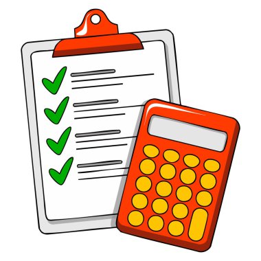 Maliyet değerlendirme bütçesi finansmanı ve proje tahmini kavramları için uygun düz vektör illüstrasyon tarzında gösterilen tahmini simge