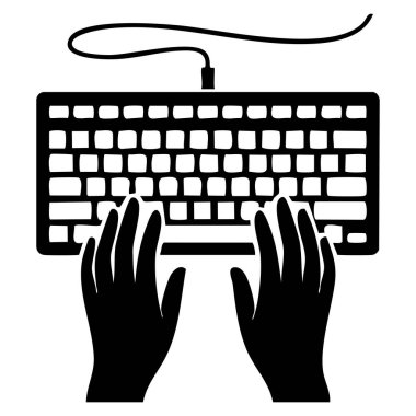 El yazısı vektör logosu tasarımı teknoloji iletişimi için uygun izole edilmiş çizim çevrimiçi çalışma dijital girdi eğitimi ve kullanıcı arayüzü temalı grafik projeleri