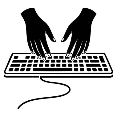 El yazısı vektör illüstrasyon logo tasarımı UI UX teknoloji eğitimi dijital iş akışı iletişimi ve modern çevrimiçi iş temalı projeler için mükemmel