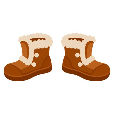 Soğuk sezon ayakkabı moda katalogları için izole edilmiş kış botları vektör ilüstrasyonu açık hava giyimi perakende satış ve kış temalı ticari tasarım projeleri