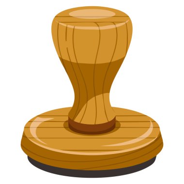 Taşıma vektörü izole edilmiş yuvarlak kauçuk damga ofis onayı iş belgeleri ve idari araç tasarımları için ideal illüstrasyon