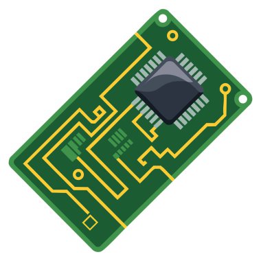 Web tasarımı elektronik teknoloji iletişim donanımı ve dijital sistem arayüzü projeleri için uygun düz stil telefon anakartının vektör simgesi çizimi