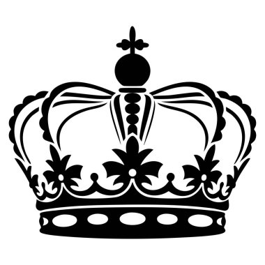 Mavi taç simgesinin vektör çizimi monarşi lüks amblem liderliği başarı rozeti ve dekoratif grafik tasarım kavramları için idealdir.