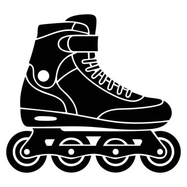 Çevrimiçi paten ikonlarının vektör illüstrasyonu spor eğlence etkinliği nakliyesi ve aktif yaşam tarzı yaratıcı projeleri için mükemmel izole edilmiş.