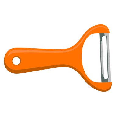 Sebze soyucu vektörü mutfak aleti tasarımı, yemek hazırlama çatal bıçak ekipmanları ve ev aletleri için mükemmel bir örnekleme yaptı.