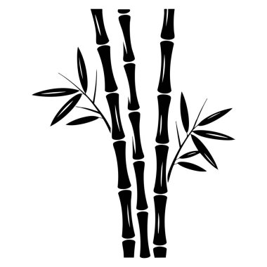 Narin yapraklı siyah beyaz bambu sapları doğayı, barışı ve geleneksel estetik kavramı temsil ediyor.