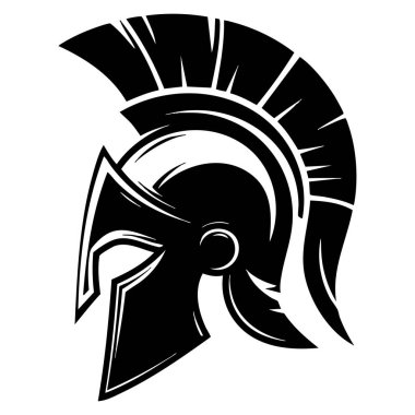 Yunan miğferi tarih ve mitoloji temaları için klasik savaşçı zırhı tasarımıyla detaylandırılmış.