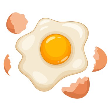 Kırık yumurta çizimi, beyaz arka planda izole edilmiş ağ için kırık yumurta taşıyıcısı.