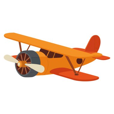 Çizgi film stili jet araç vektör çizimi havacılık seyahat macera temalı tasarım ve yaratıcı uçak konsepti çizimi için idealdir.