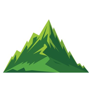 Renkli dağ zirvesi doğa manzarası düz renk vektör illüstrasyon şablonu tasarımı seyahat poster markalaşması veya açık hava macera konsepti