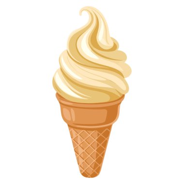 Tatlı menüsü, tatlı atıştırmalık ambalaj dekorasyonu ve yaz yiyecekleri konsepti için uygun izole edilmiş dondurma tasarımı.