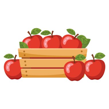 İyi tasarlanmış kaliteli kırmızı elma, organik gıda markalaşması, piyasa tanıtımı ve sağlıklı yaşam tarzı temaları için mükemmel taze meyve vektör çizimi