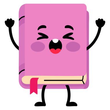 Mutlu çizgi roman eğitim vektör illüstrasyonu öğrenme ve okul temasını destekleyen gülen karakter