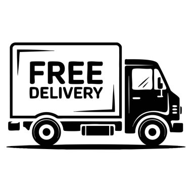 Lojistik nakliye kurye taşıma hizmeti ve dağıtım konsepti tasarımı için uygun gri arkaplan üzerinde vektör illüstrasyon dağıtım tasarımı