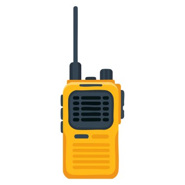 Altın madeni ve malzeme yığını endüstriyel iletişim illüstrasyonuyla ilgili telsiz sesli çizgi film vektörü