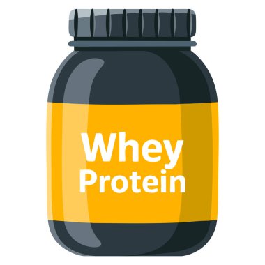 Whey protein vektörü izole edilmiş illüstrasyon fitness destek ürünü tasarımı spor salonu beslenme konsepti vücut geliştirme ve sağlıklı yaşam tarzı sanat çalışmaları için mükemmel.