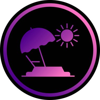 Bir ağaç simgesinin vektör illüstrasyonu