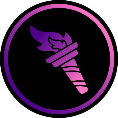 Bir mor ve beyaz renk simgesinin vektör çizimi