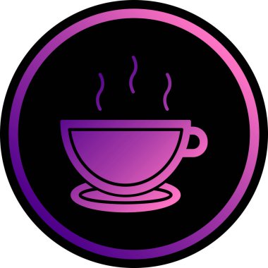 Bardak. Web simgesi basit illüstrasyon