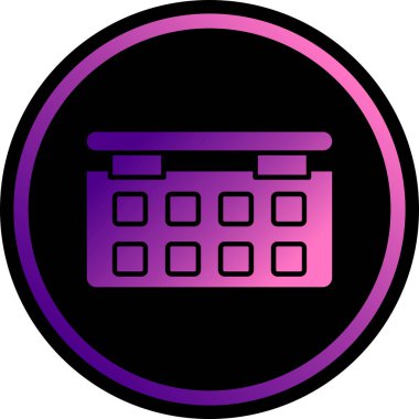 Takvim sembolü. biçim düz semboldür