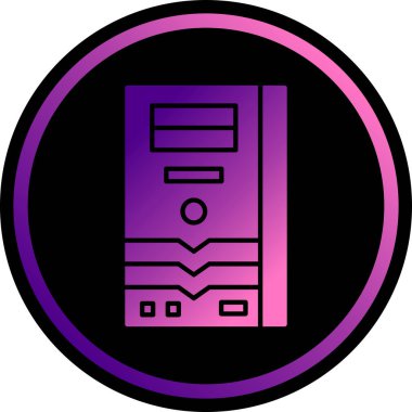 çip simgesi, vektör illüstrasyonu basit tasarım