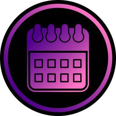 Takvim simgesi, vektör çizimi