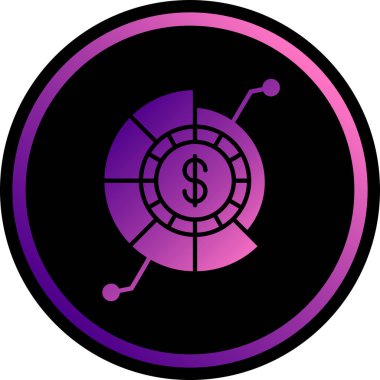 Bozuk para. Web simgesi basit illüstrasyon