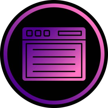 tarayıcı web arayüzü simgesi. Vektör illüstrasyon tasarımı internet ve teknolojinin düz dizaynıdır.