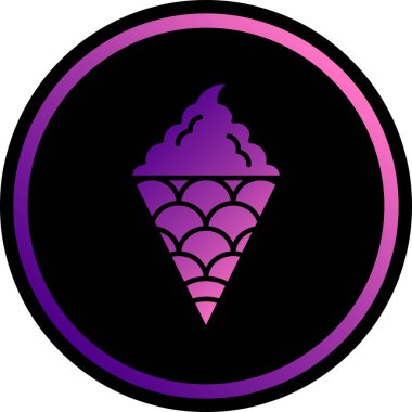 Dondurma külahı. Basit tasarım.