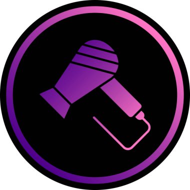 Mikrofon. Web simgesi vektör illüstrasyonu