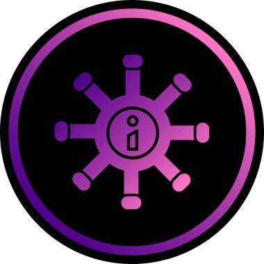 unique settings icon in trendy color