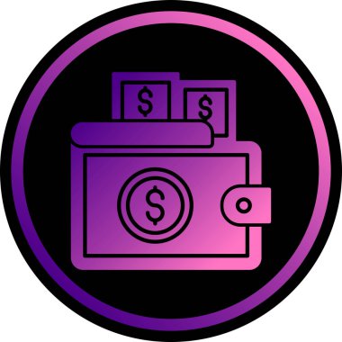 Dolar. Web simgesi basit illüstrasyon