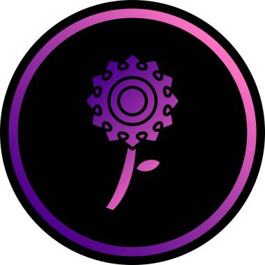 çiçek simgesi vektör illüstrasyonu