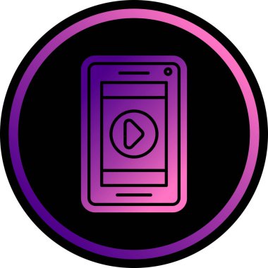 Smartphone Simgesi, vektör illüstrasyonu