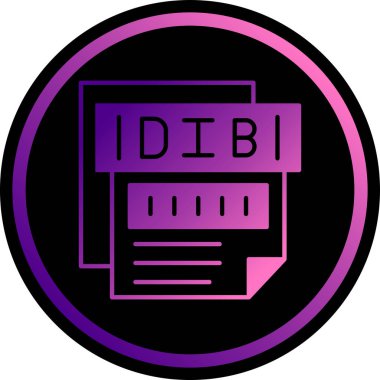 Dosya biçim simgesinin vektör illüstrasyonu