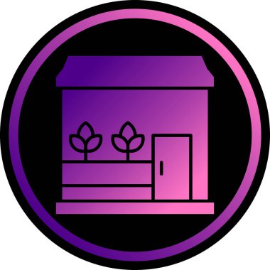 house with flowers and plants vector illustration