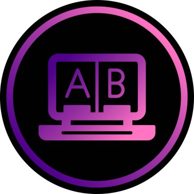 Bir b simgesinin vektör illüstrasyonu