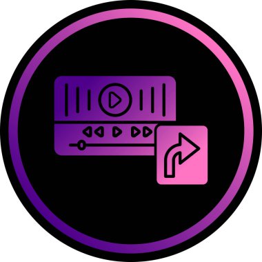 ses oynatıcı simgesi, vektör illüstrasyonu