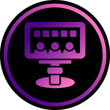 Kamera. Web simgesi basit illüstrasyon