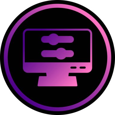 dizüstü bilgisayar simgesi, vektör illüstrasyonu basit tasarım