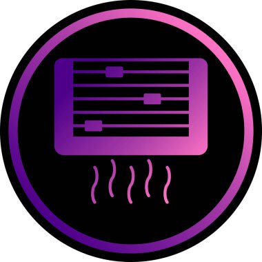 Klima simgesi, vektör illüstrasyonu basit tasarım