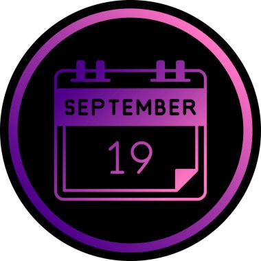 Takvim simgesinin vektör illüstrasyonu