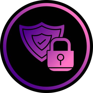 Asma kilit simgesi. vektör illüstrasyonu