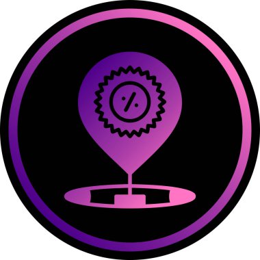 Moda tasarımı izole edilmiş arkaplanda harita işaretleyici simgesi