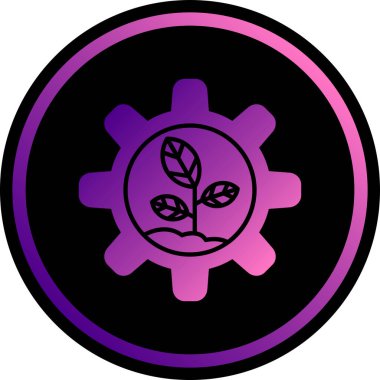 eco leaf. simple icon