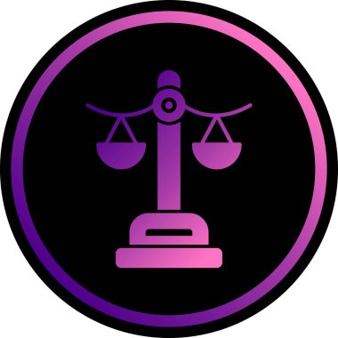 Denge. Web simgesi basit illüstrasyon