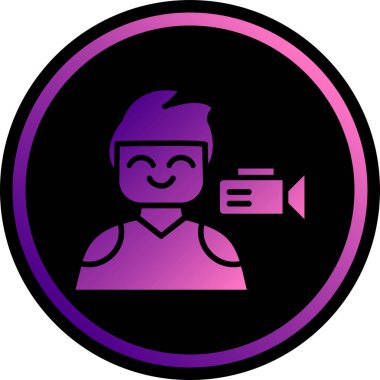 Bir insan simgesinin vektör illüstrasyonu