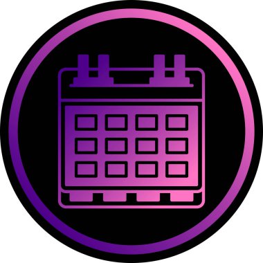 Takvim simgesi vektör illüstrasyonu